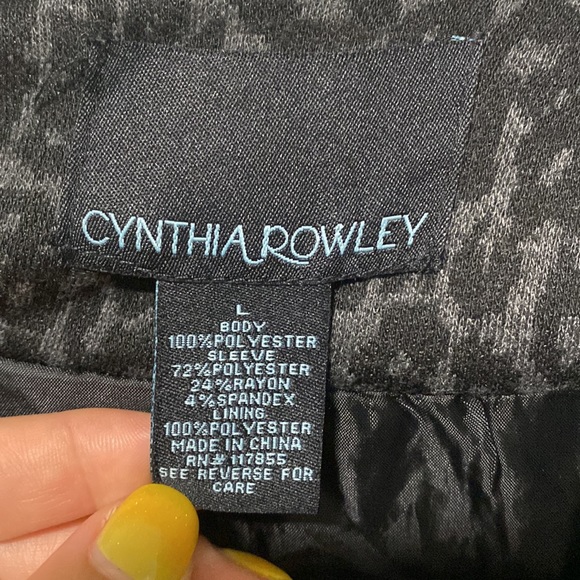 Cynthia rowley cheetah print blazer size L - Picture 2 of 4